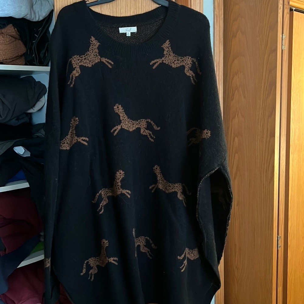 Oversized Cheetah Sweater